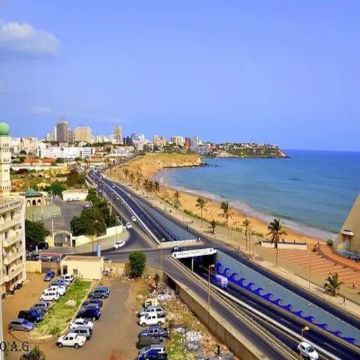 Corniche de Dakar et sa plage