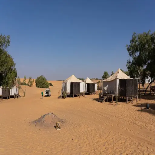 Campement dans le désert de Lompoul