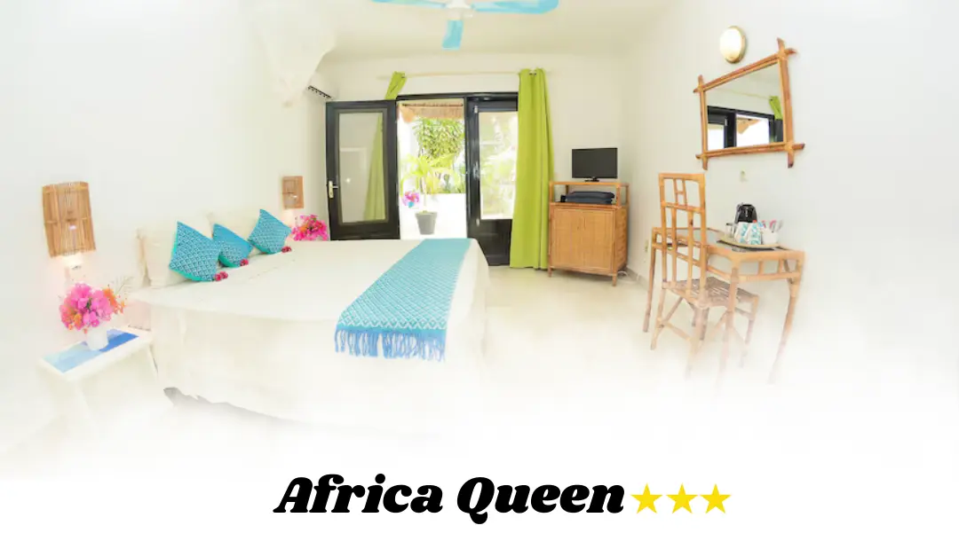 Africa Queen : chambre double vue sur lac