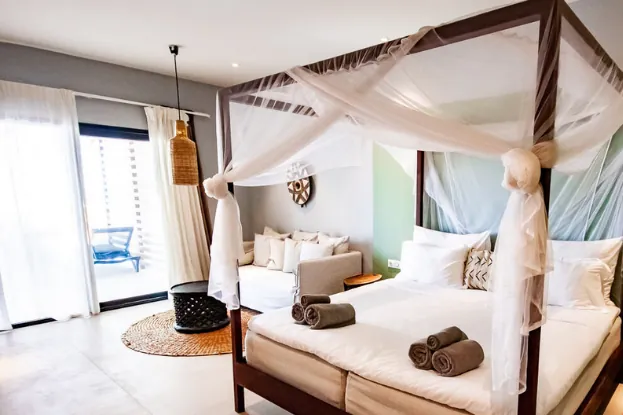 Tamala Beach Resort : chambre Double, Vue sur Piscine