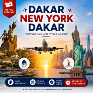 Vol Dakar → New York