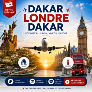 Vol Dakar → Londres