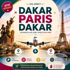 Vol Dakar → Paris