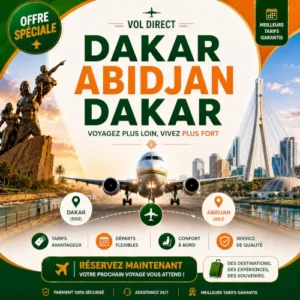 Vol Dakar → Abidjan
