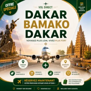 Vol Dakar → Bamako
