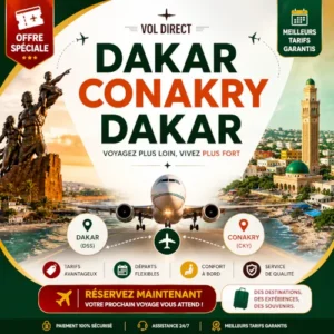 Vol Dakar → Conakry