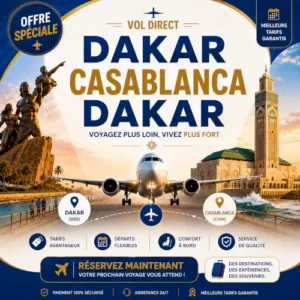 Vol Dakar → Casablanca