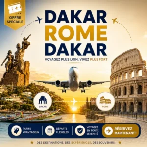 Vol Dakar → Rome