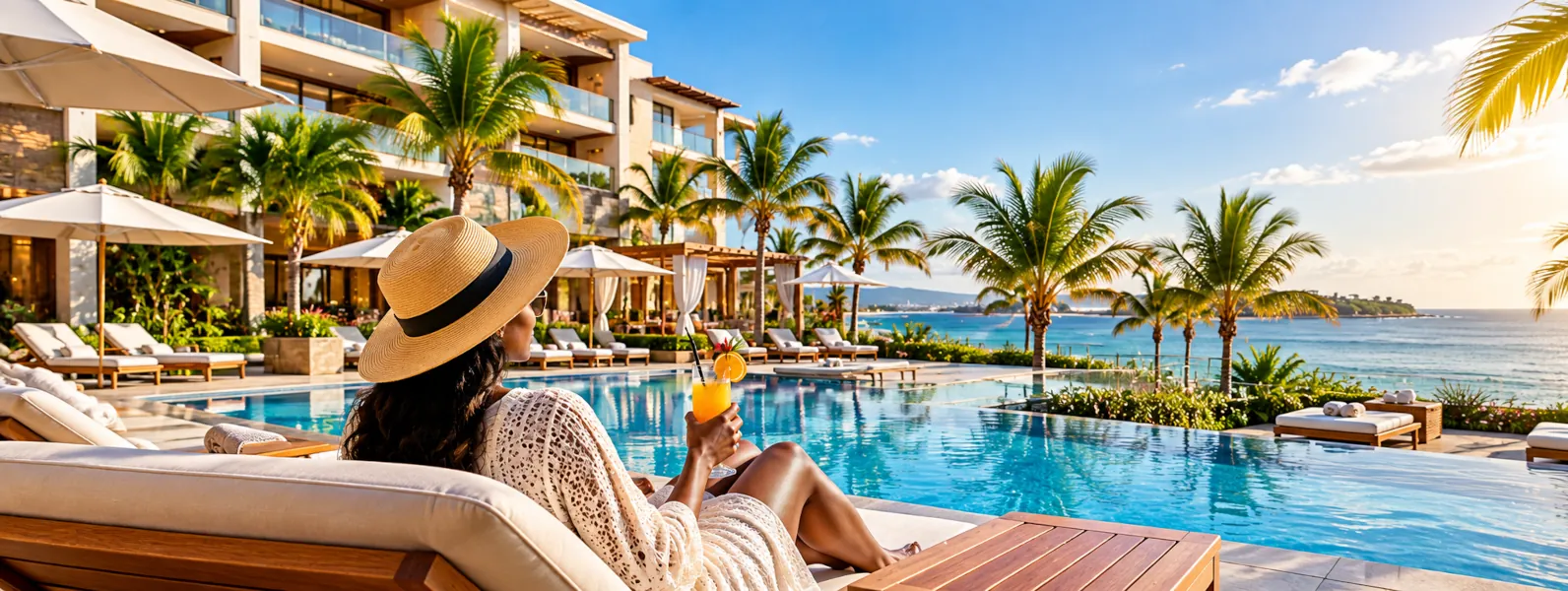 imArticle2 Transats au bord de la piscine d'un hôtel