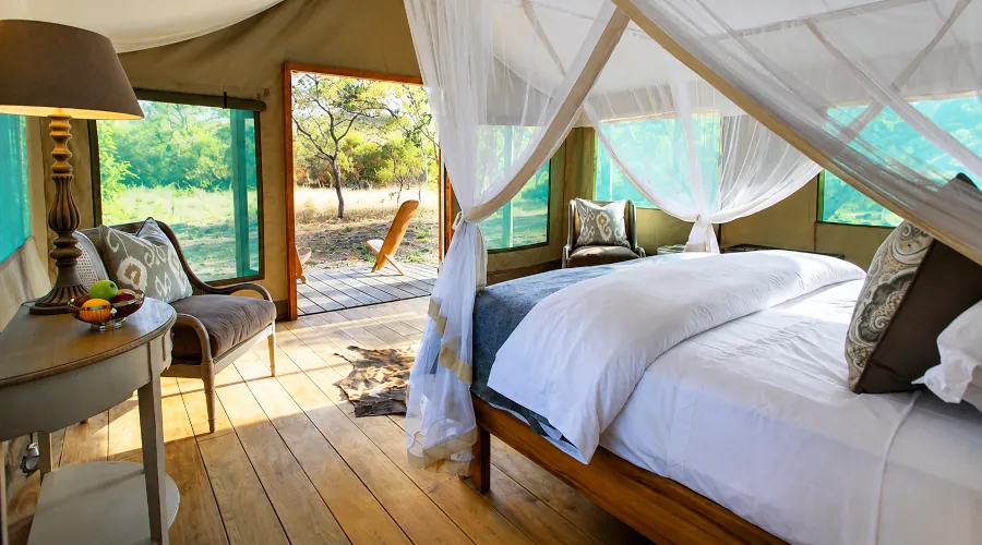 Tente de luxe de Fathala Wildlife Reserve