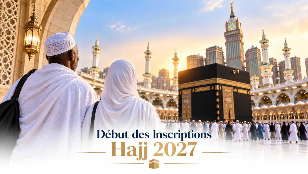 Affiche Tourel Travel : inscriptions Hajj 2027 ouvertes