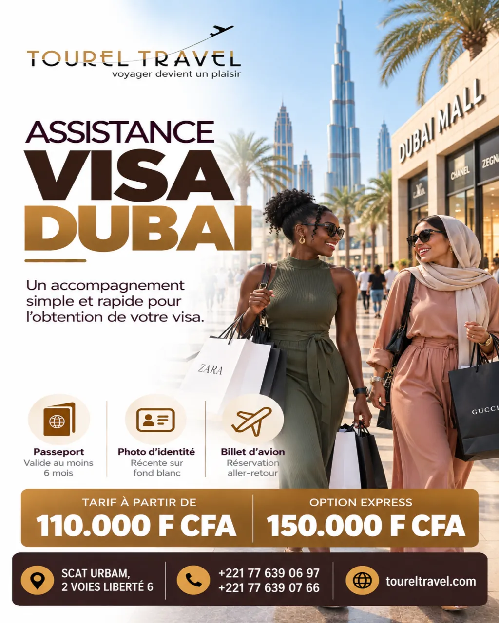 imOffreDubai Affiche Tourel Travel : assistance visa Dubaï