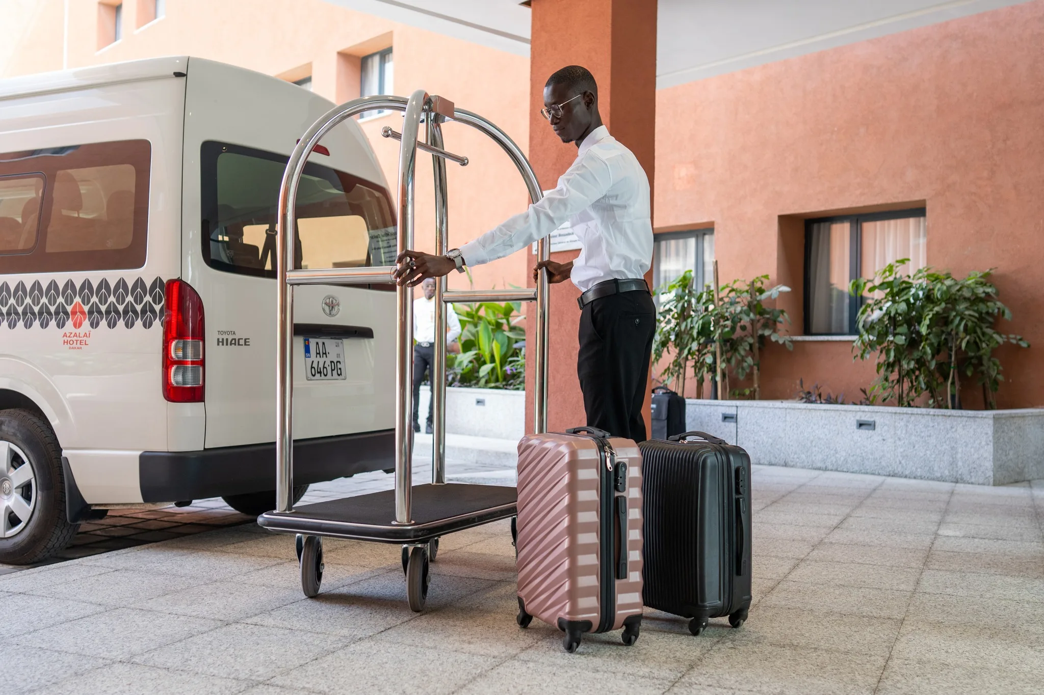 Azalaï Hôtel : véhicule de transfert