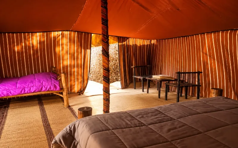 Camp du Désert : chambres